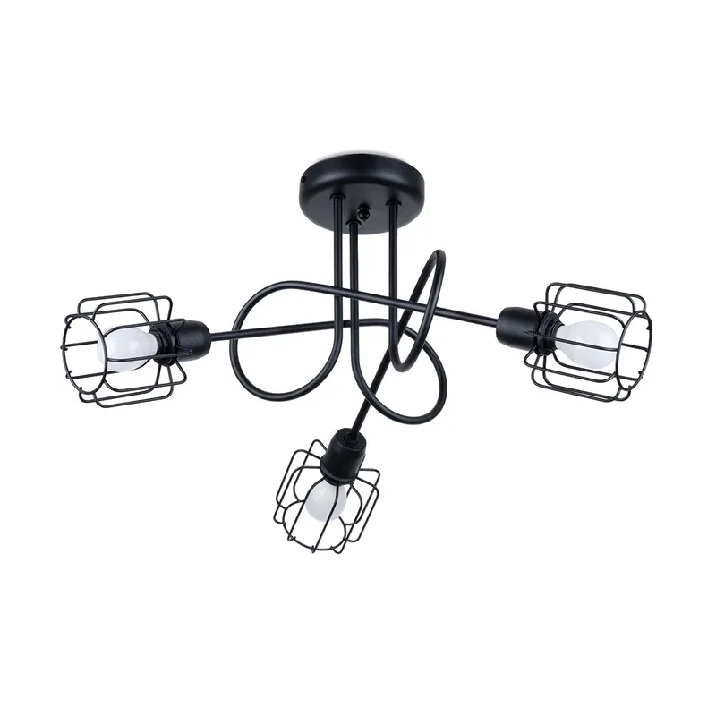 Sollux Beluci 3S black chandelier
