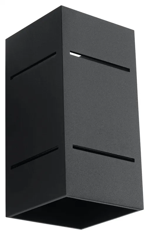 Sollux Black blocco wall lamp