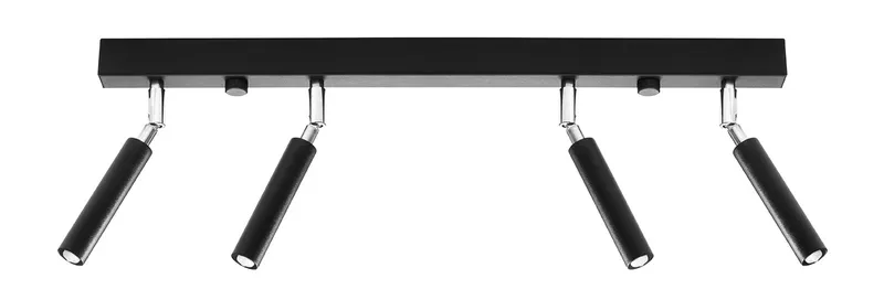 Sollux Lighting Eyetech Straight Bar Flush 4Light Black G9