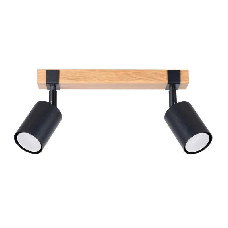 Sollux Lighting Fager Twin Ceiling Spotlight Black