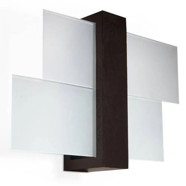 Sollux Lighting Feniks 1 Light Flush Wall Light Black, E27