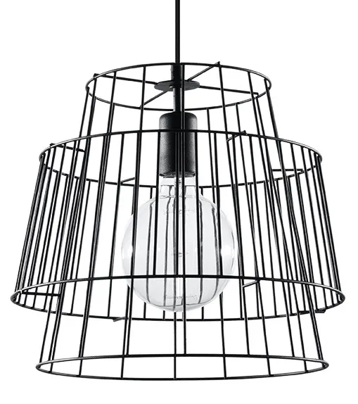 Sollux Gate black pendant lamp