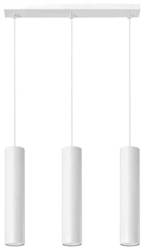 Sollux Lagos 3L white pendant lamp