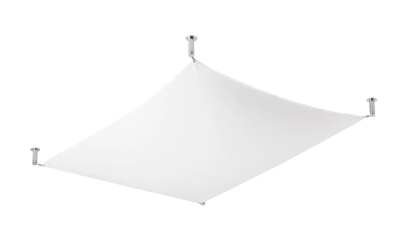 Sollux Lighting Luna Decorative Flush Fabric Light White G13