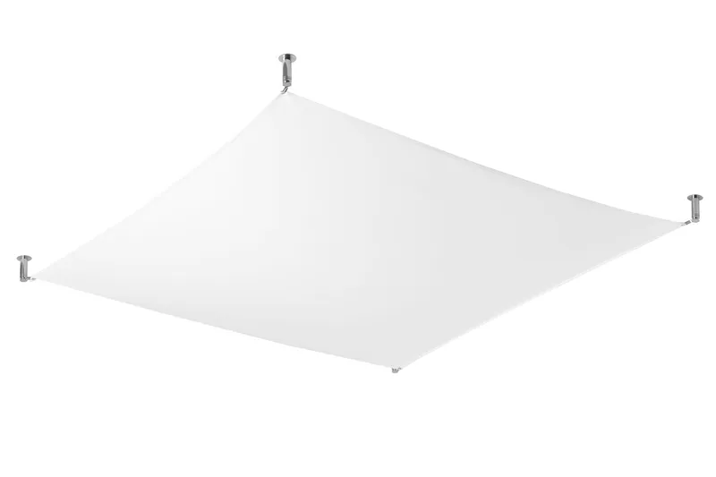 Sollux Lighting Luna Decorative Flush Fabric Light White G13
