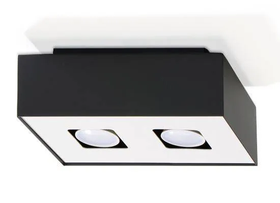 Sollux - mono 2 black ceiling light