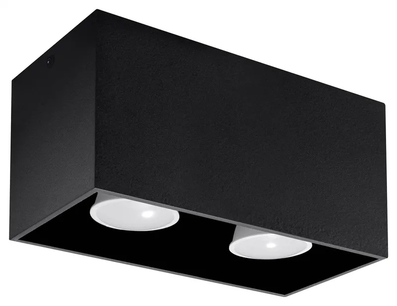 Sollux Quad black ceiling lamp