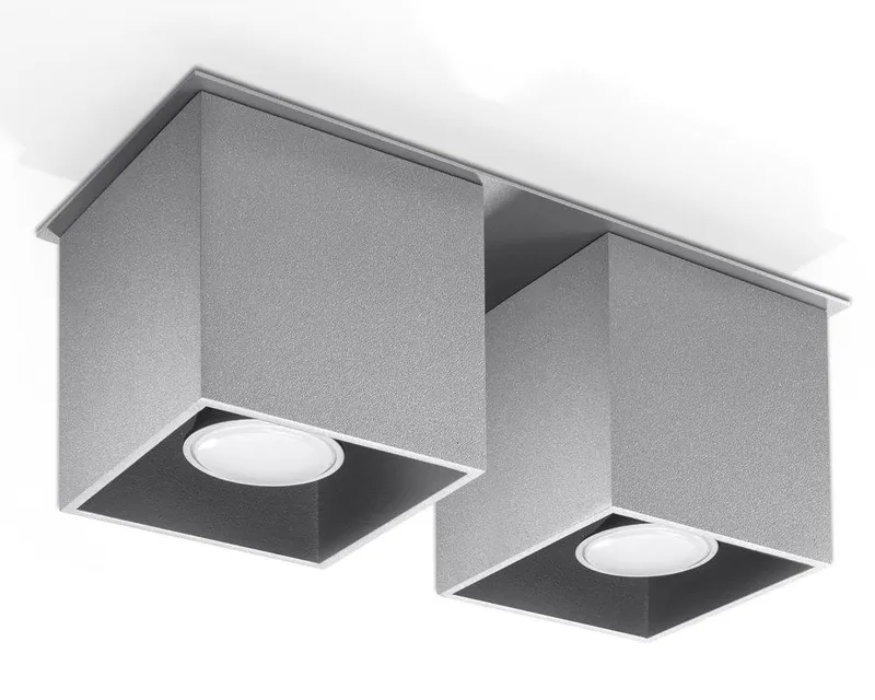 Sollux Quad 2 gray ceiling light