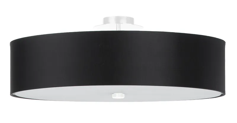 Sollux Lighting Skala Cylindrical Flush Light Black 50cm E27