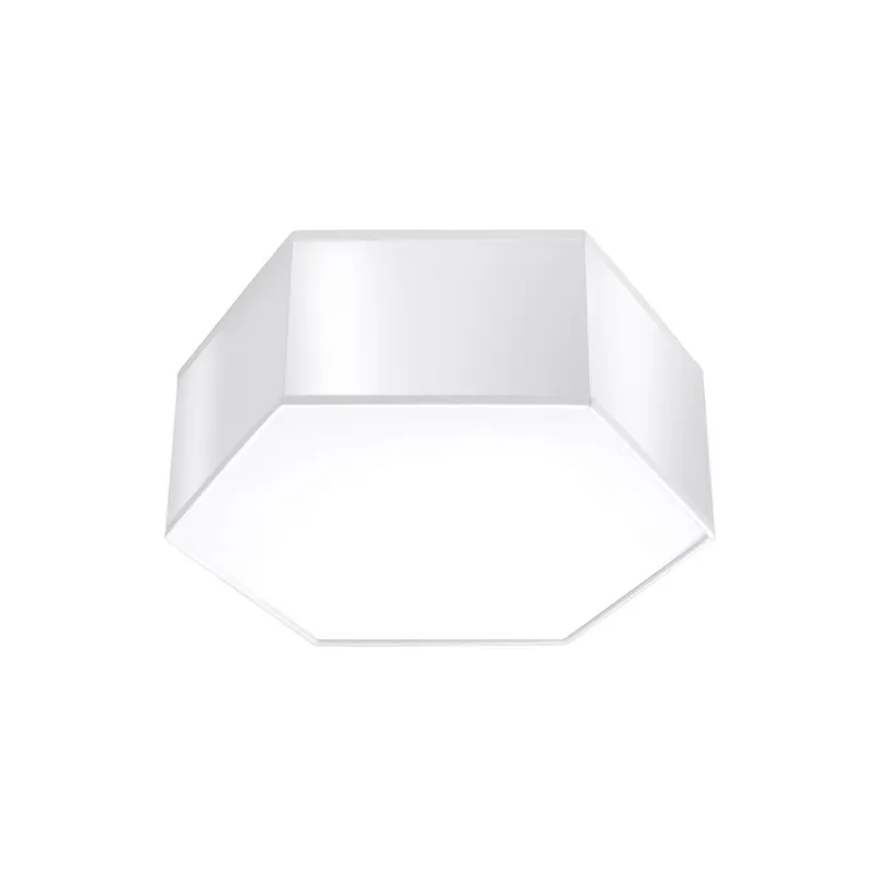 Sollux Lighting Sunde Decorative Flush Ceiling Light, White, 11.5cm