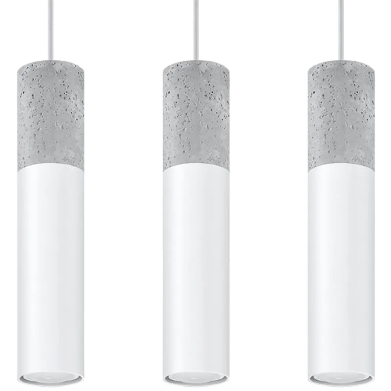 Hanging lamp Sollux Lighting Borgio 3L Blanc TU