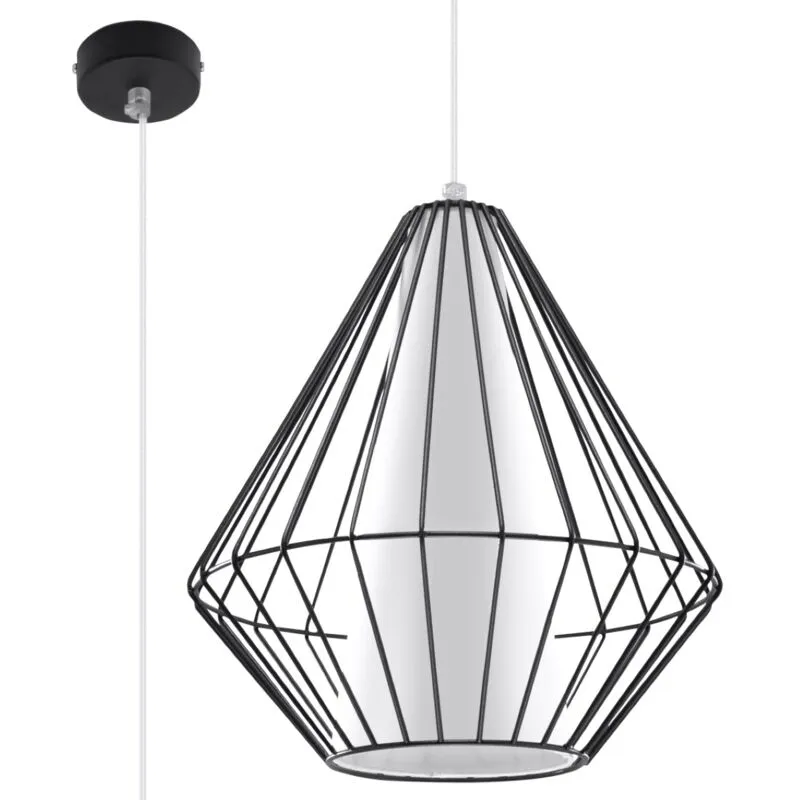 Sollux Demi black pendant lamp