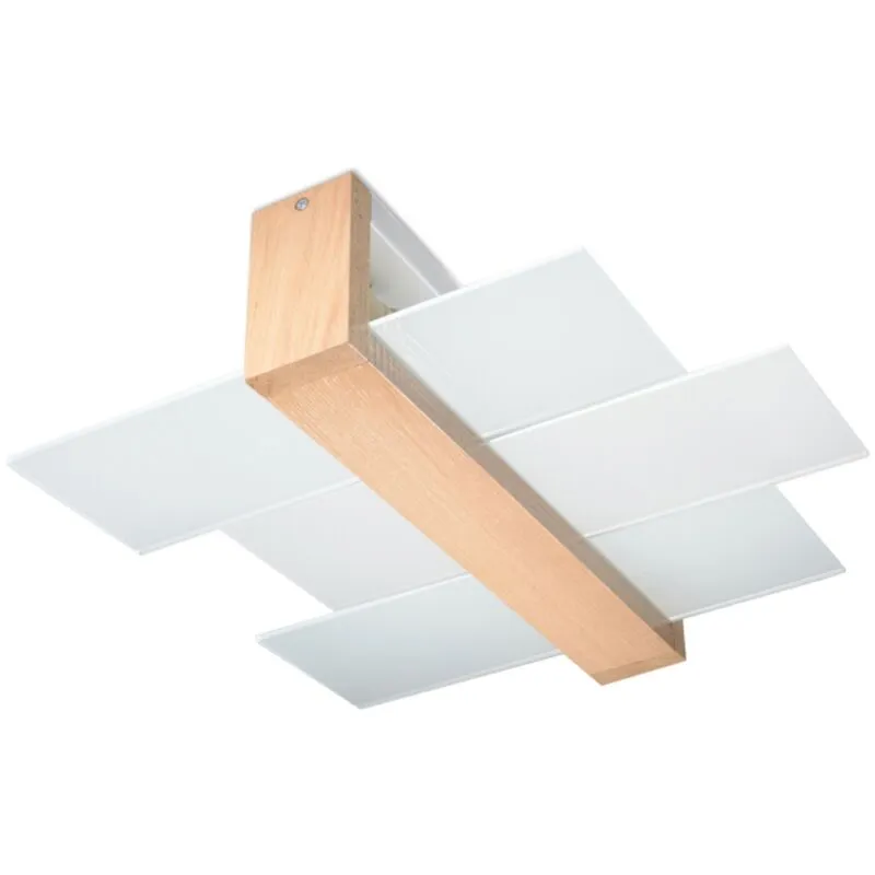 Sollux - feniks 2 natural wood ceiling light