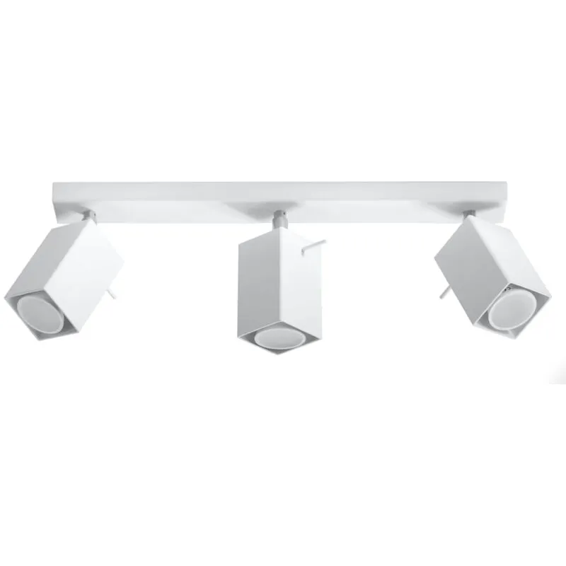 Sollux Lighting Merida 3 Light Spotlight Bar White, GU10