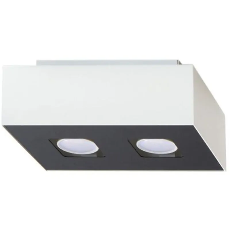 Sollux Mono 2 white ceiling light