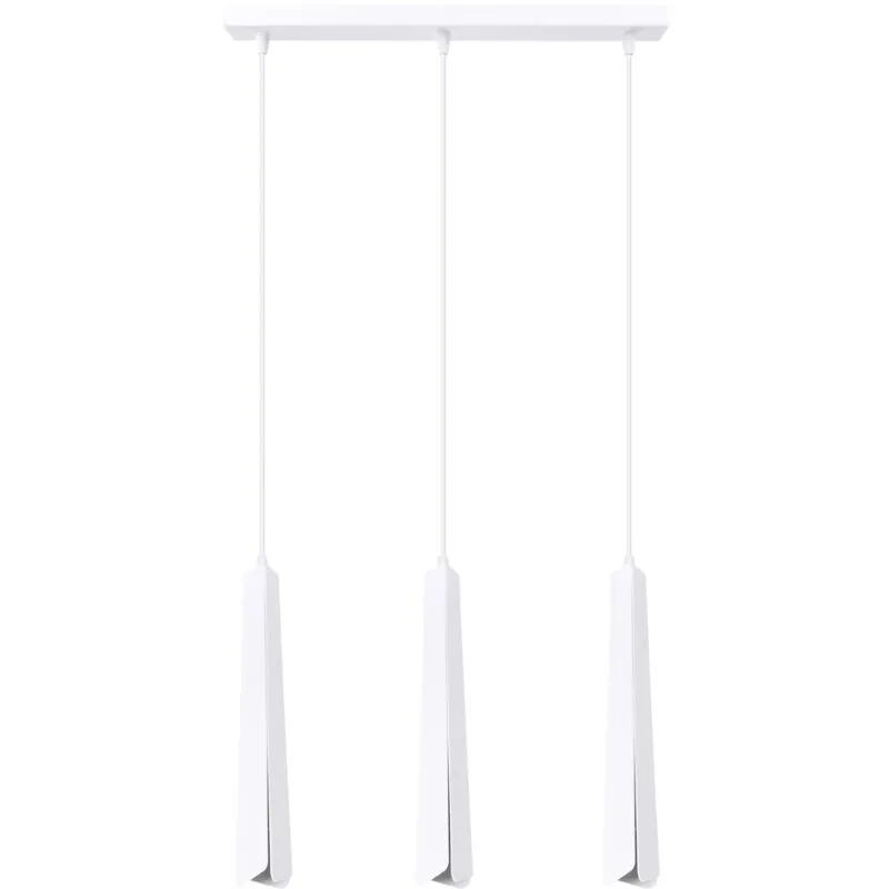 Sollux Lighting Prysm 3 Light Bar Pendant Ceiling Light White