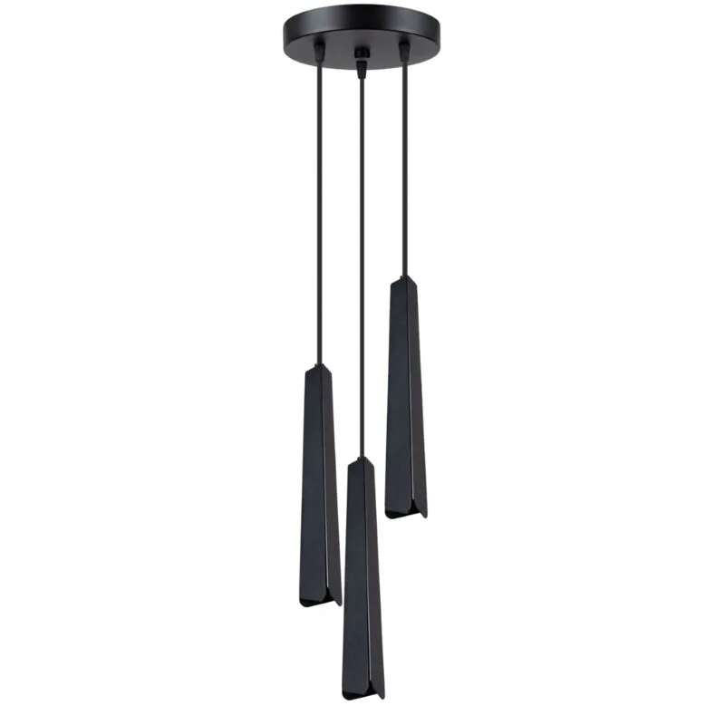 Sollux Lighting Prysm 3 Light Cluster Pendant Ceiling Light Black