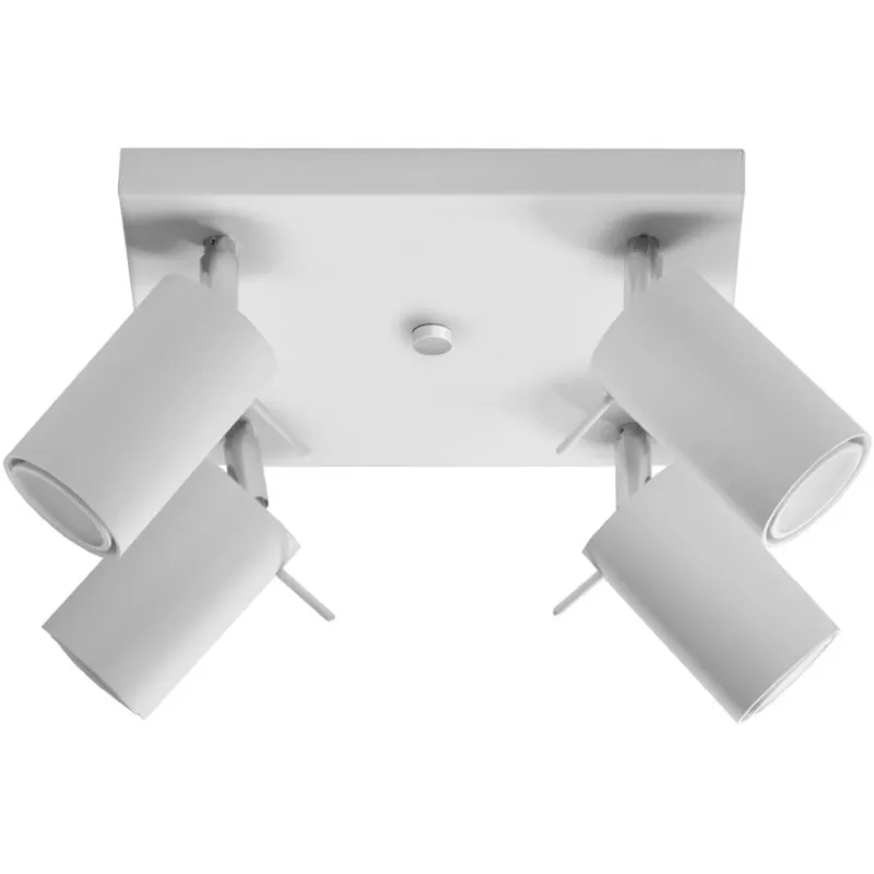 Sollux Lighting Ring 4 Light Spotlight Cluster White, GU10