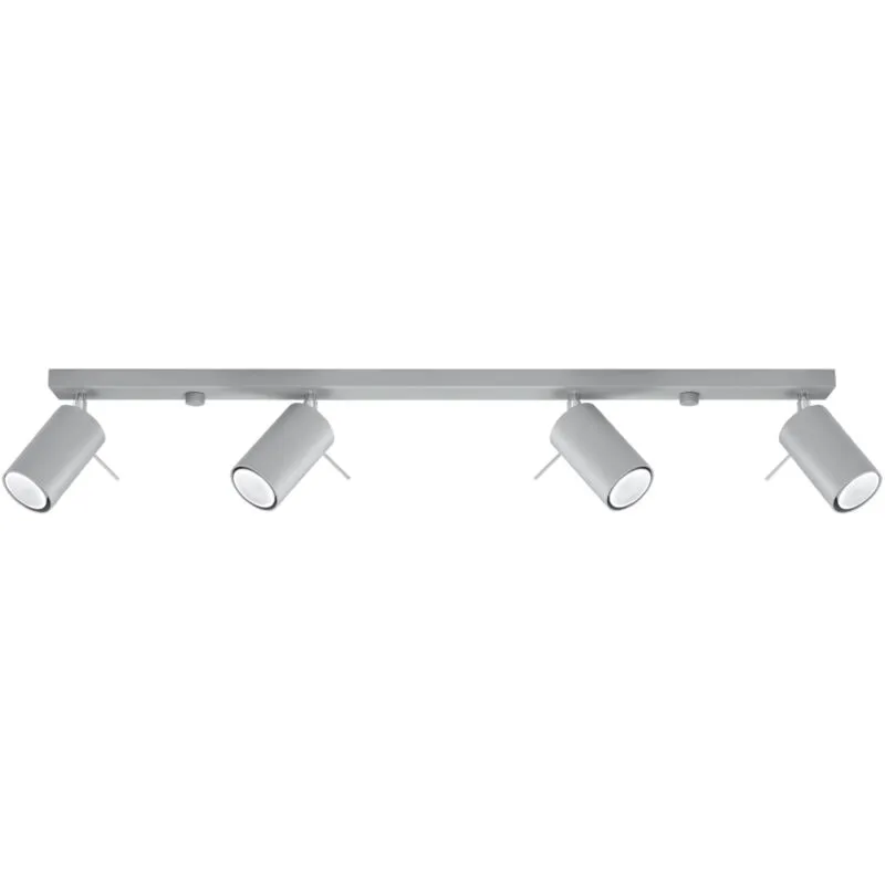 Sollux Ring 4L gray ceiling lamp