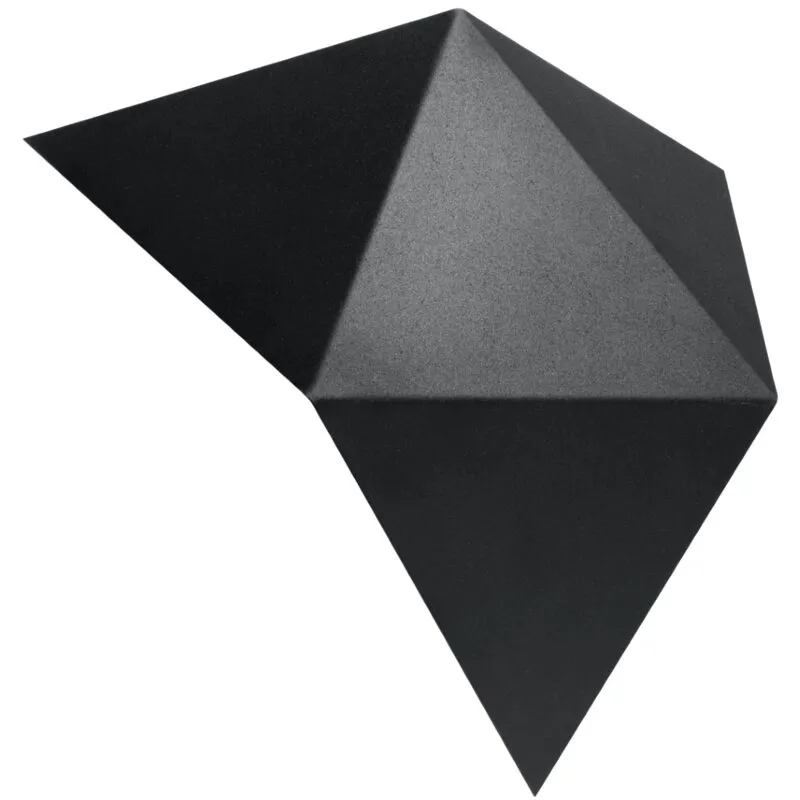 Sollux Solid black wall lamp