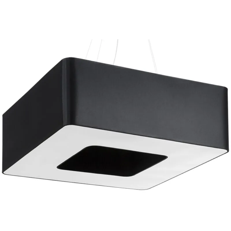 Sollux Lighting Urano Square Pendant Light Black 60cm E27