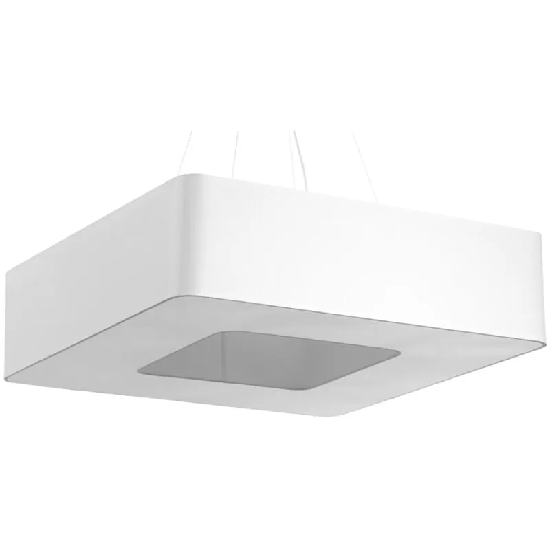 Sollux Lighting Urano Square Pendant Light White 80cm E27