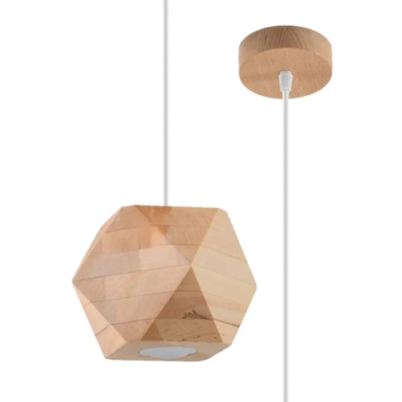 Sollux Woody pendant lamp in natural wood