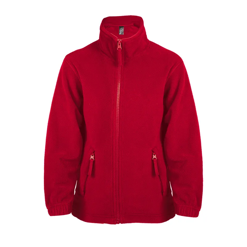 Sols Boys Childrens/kids North Zip-Up Fleece Jacket (Red) - Size 6y