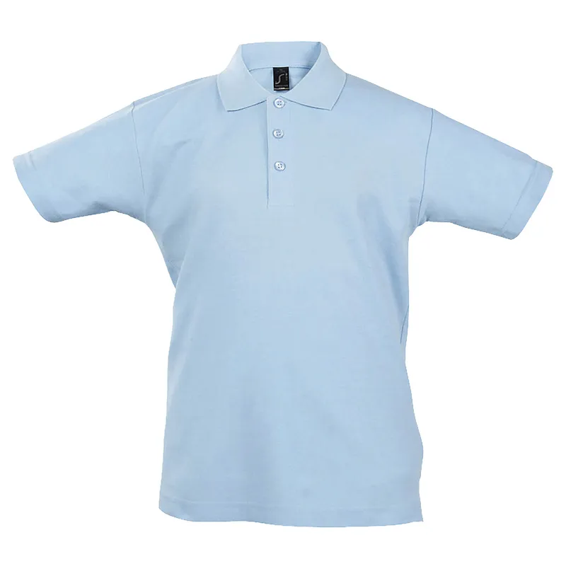 Sols Childrens Unisex Kids Summer Ii Pique Polo Shirt (Blue Atoll) Cotton - Size 4y