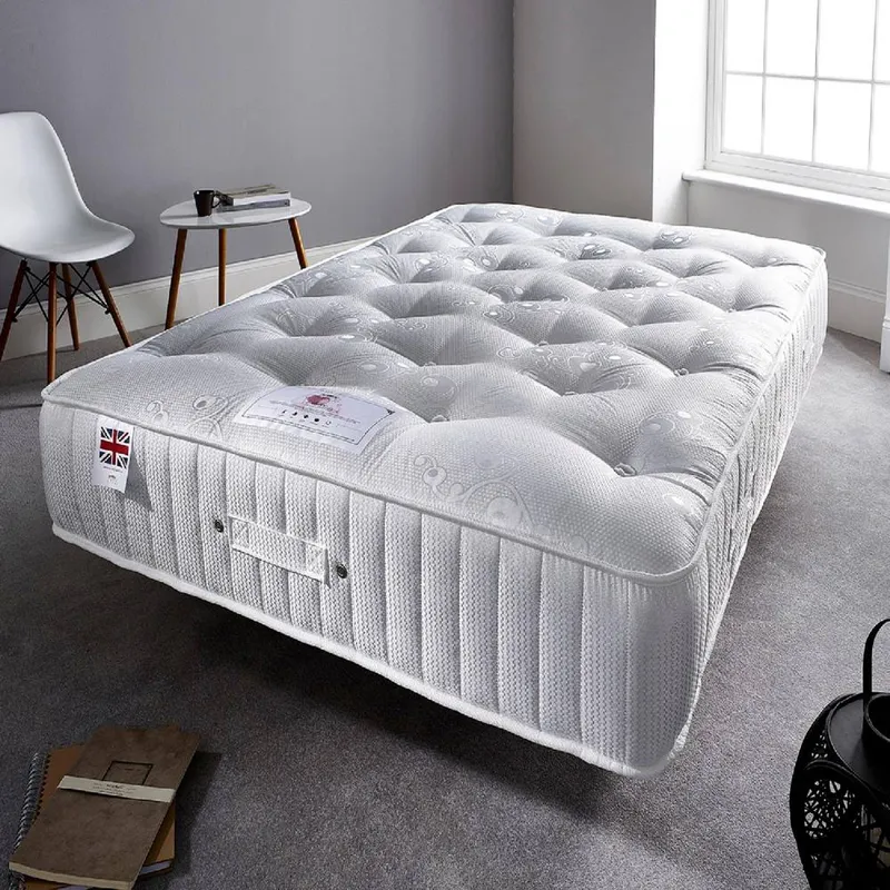 Somnior Diamond 3000 Medium Firm Pocket Spring Mattress Two Sided in White Size: Small Single White Small Single