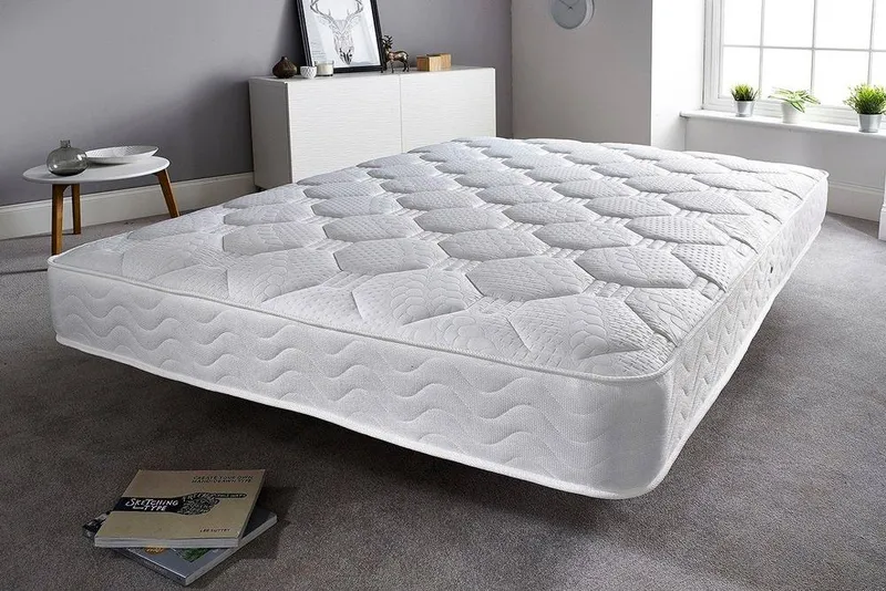 Somnior Hybrid Premium Bonnell Spring Mattress in White Size: Small Double White