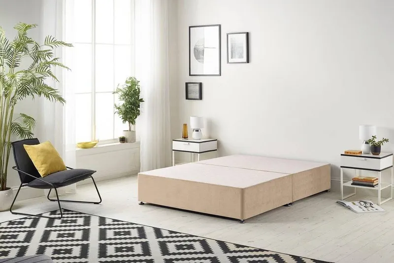 Somnior Ziggy Platform Bed Base in Beige Size: Single - Beige - Size: Single