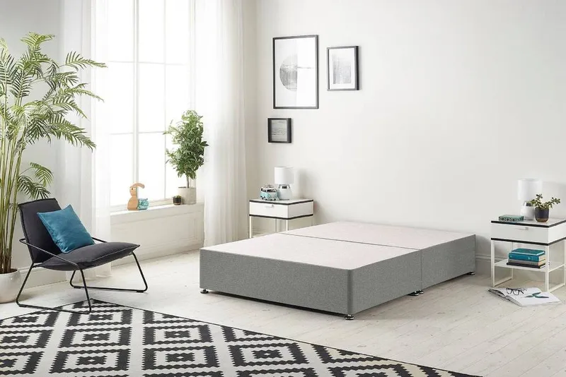 Somnior Ziggy Platform Bed Base in Silver Size: Single - Silver