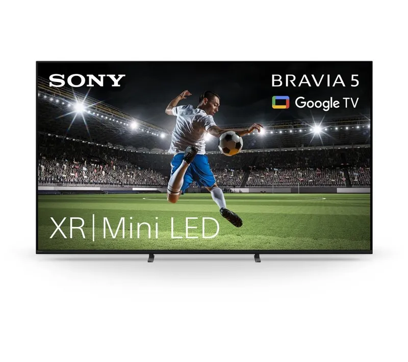 75" Sony Bravia 5 XR Mini LED 4K Hdr Smart TV - K75XR55BP, Black,Silver/Grey