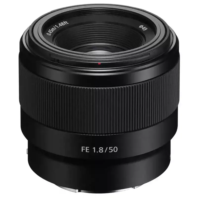 Sony FE 50mm f/1.8 Lens in Black Black
