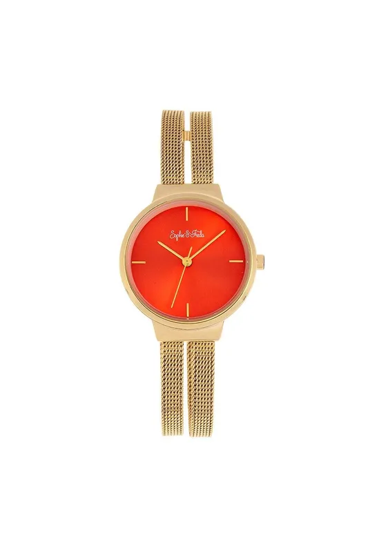 Sophie and Freda Women's Sedona Bracelet Watch in Orange Orange