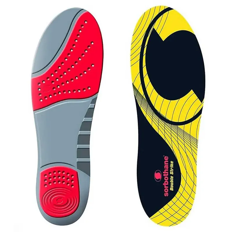 Sorbothane Double Strike Insole Red / Grey EU 43 Men,Women