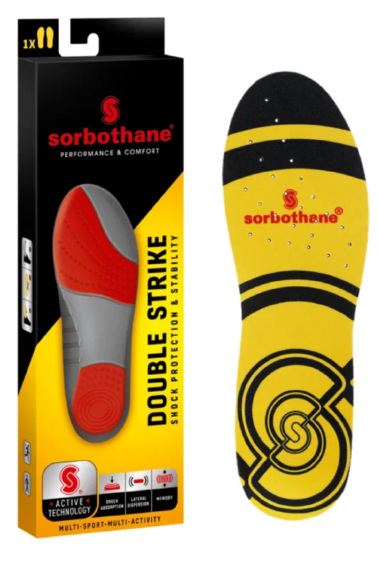 Sorbothane Double Strike Insole, Yellow