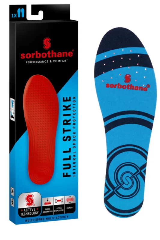 Sorbothane Shock Stopper Unisex Full Strike Insole - - Size: 6.5