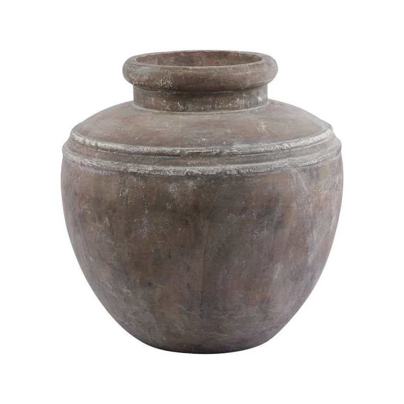Sostter Brown Ceramic Water Pot for Indoor Styling - Brown