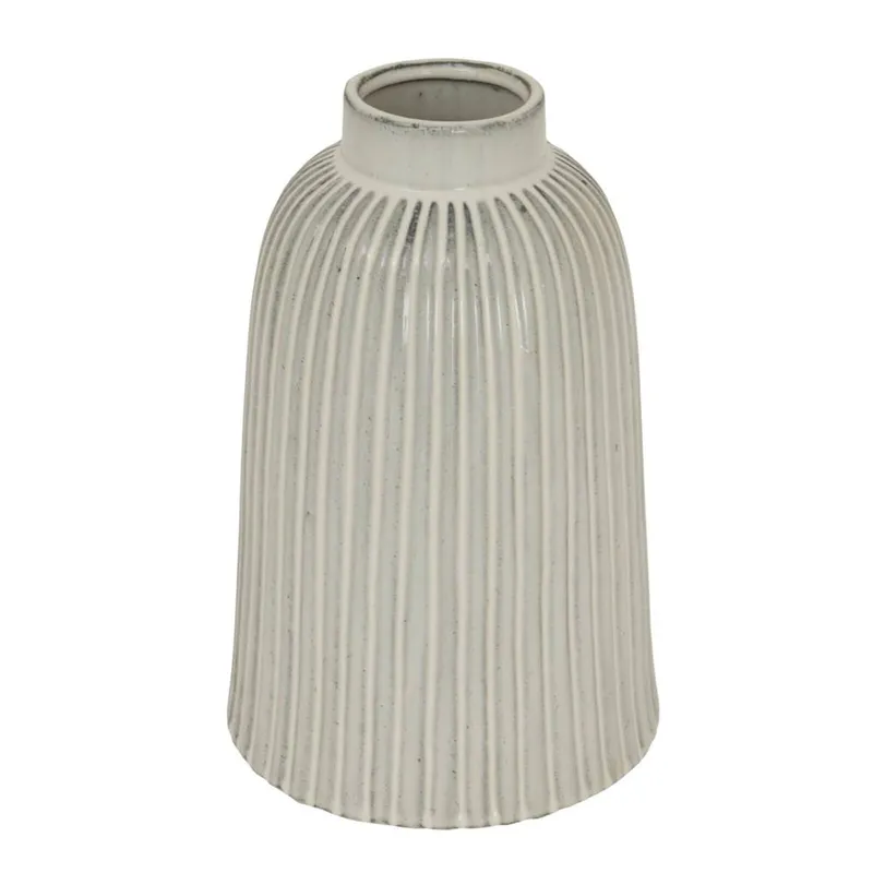 Sostter Unisex Large Bell Vase in Soft White Soft White female