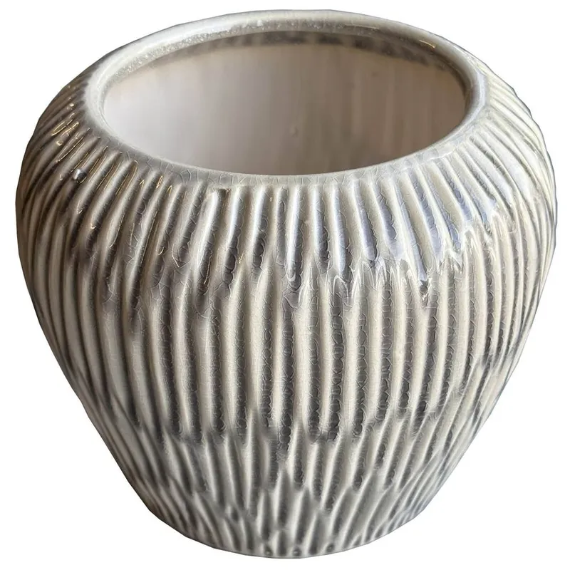 Sostter Small Fleck Ceramic Vase in Earthy Brown Brown