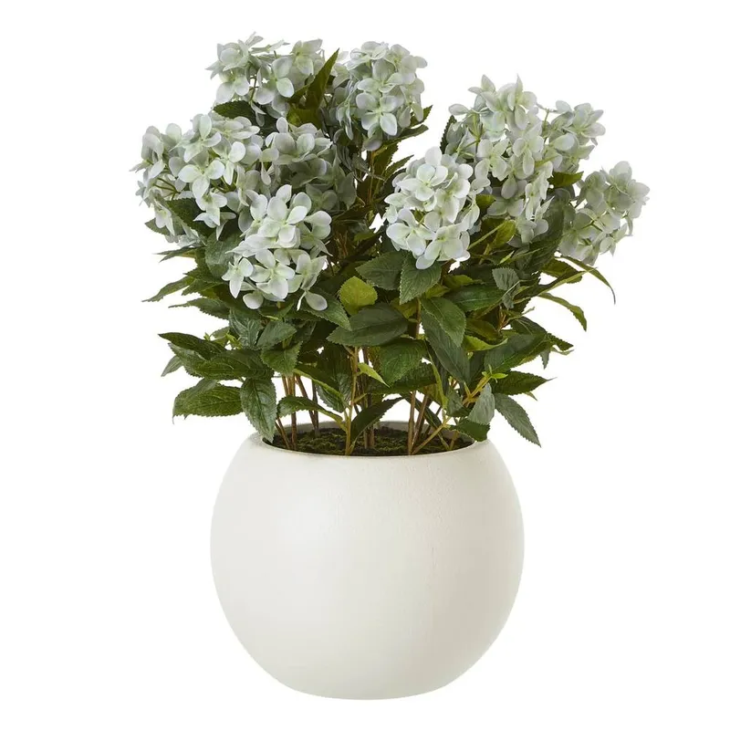 Sostter Lush Green Hydrangea Potted Plant - Green