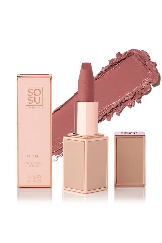 Sosu Cosmetics Women's Satin Lipstick 3.7g in It Gal Satin It Gal Satin