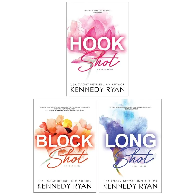 Sourcebooks ltd Hoops Series 3 Books Collection Set by Kennedy Ryan (Long Shot, Block Shot & Hook Shot)