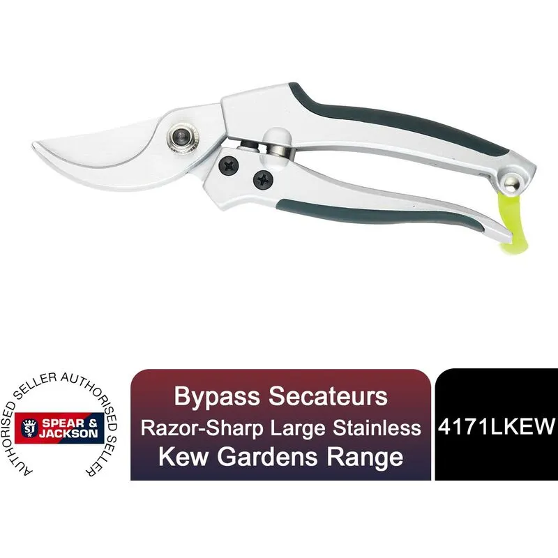 Kew Gardens Large Metal Handle Bypass Secateurs