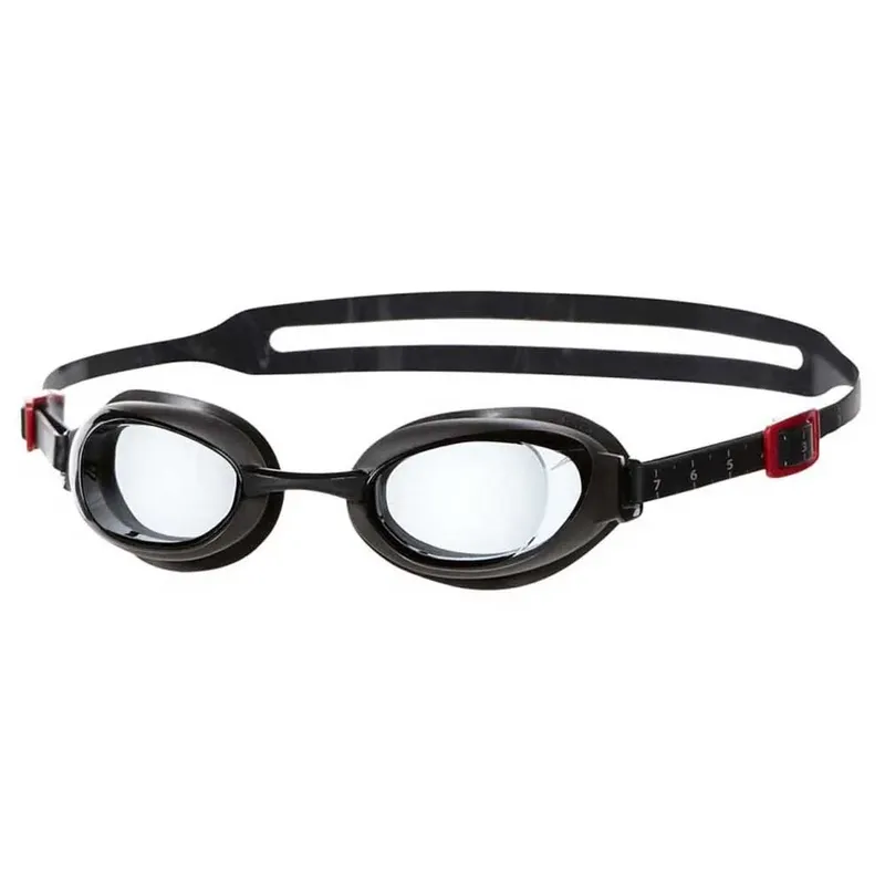 Speedo Aquapure Optical Swimming Goggles Oxid Grey / Red / Smoke -6 Men,Women