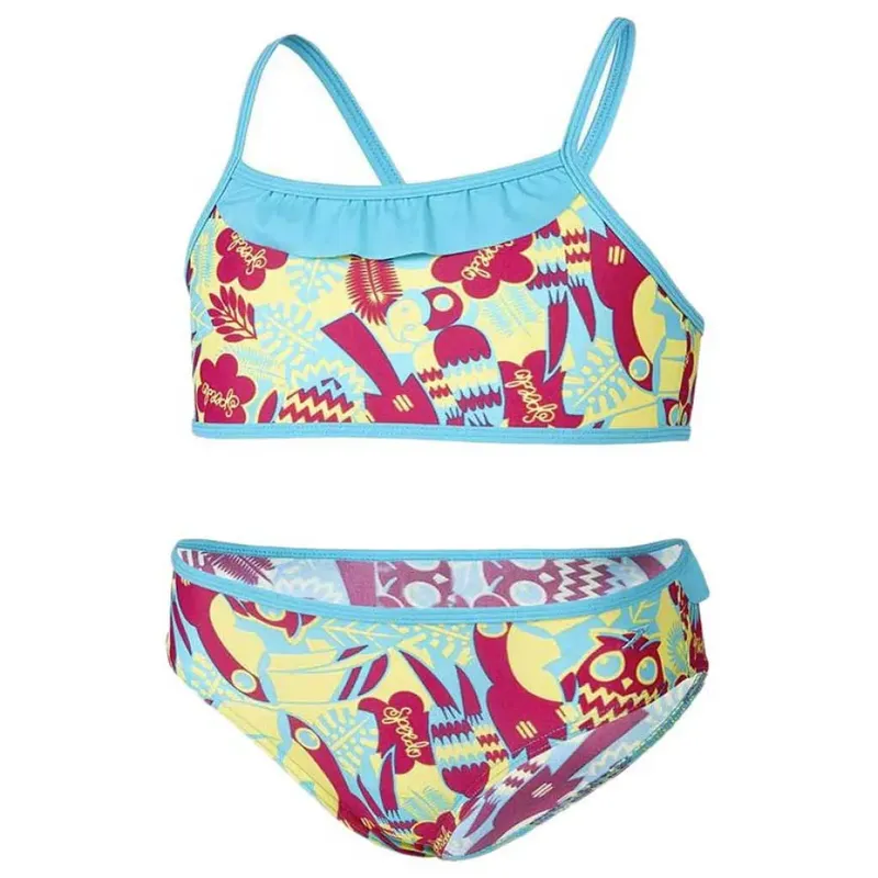 Speedo Birds Buddies Essential Bikini Magenta / Bali Blue / Citron 3 Years Girls