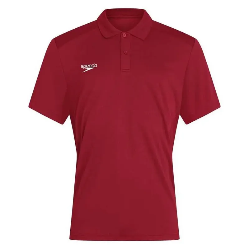 Speedo Club Dry Short Sleeve Polo Flag Red 14 Women