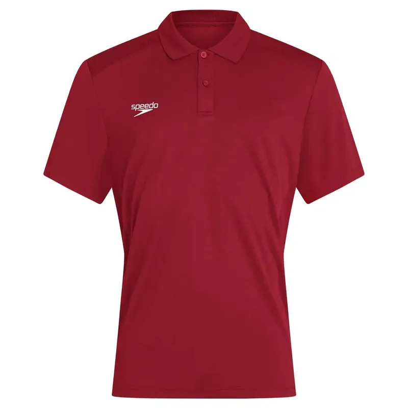 Speedo Club Dry Short Sleeve Polo Flag Red XL Men